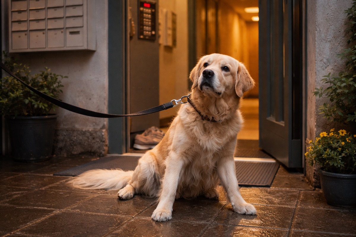 Чому собака боїться заходити у квартиру після прогулянки: можливі емоційні причини, асоціації з домом та способи зробити повернення комфортнішим.